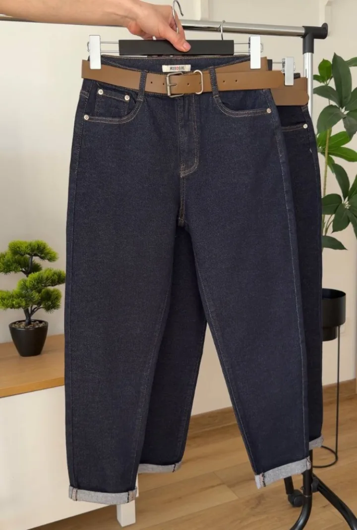 Mom Fit 1985 Dark Blue