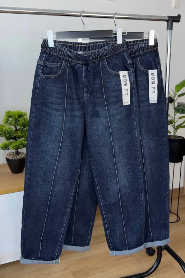 Сині Mom Fit 715-9