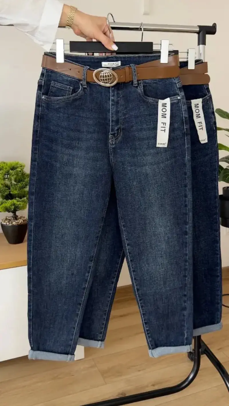 Сині Mom Fit 721-9