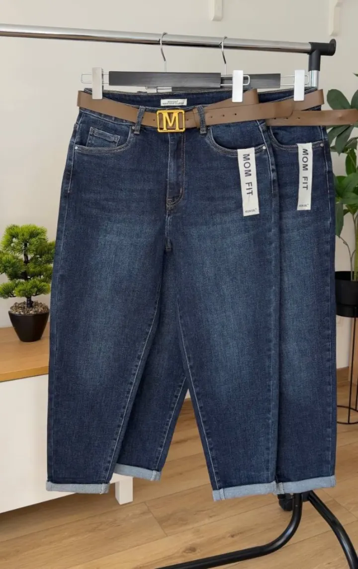 Сині Mom Fit 729-9